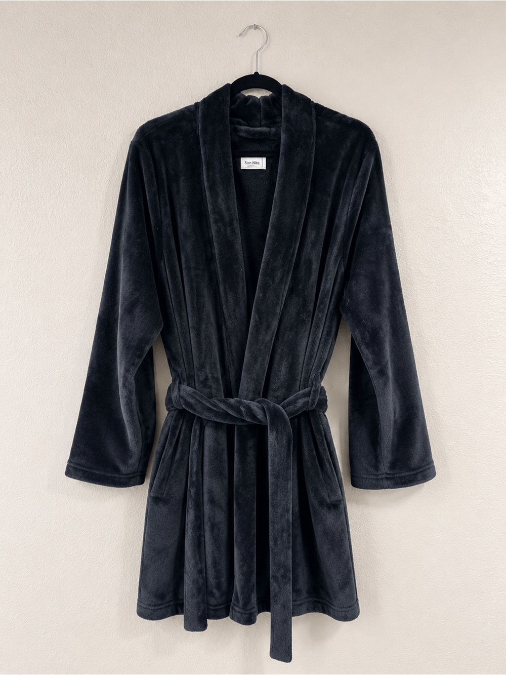 Soft Plush Shawl Collar Robe